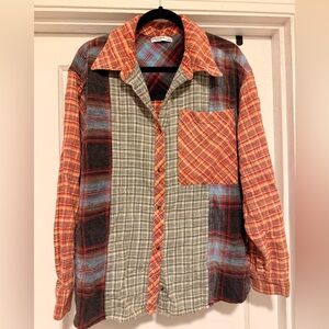 Arizona Plaid Button-Up Shirt